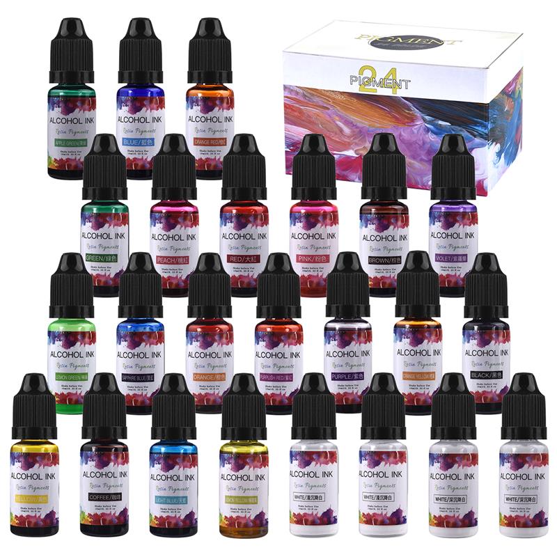 Resin Dye Opaque - 24 farbe/Set 10ml Harz Pigment Kunst