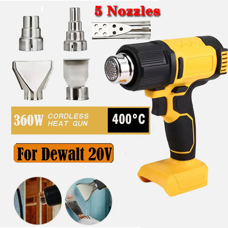 Resin Art Heat Gun - Kabelloses Heißluftgerät für Dewalt 20V Batterie