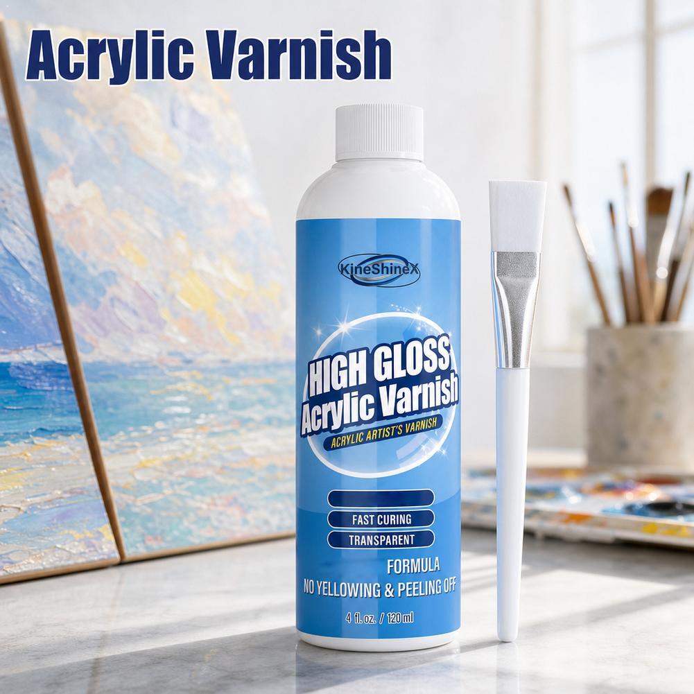 Resin Artist - 120ml Hochglanz-Acryllack zum Schutz von Gemälden,