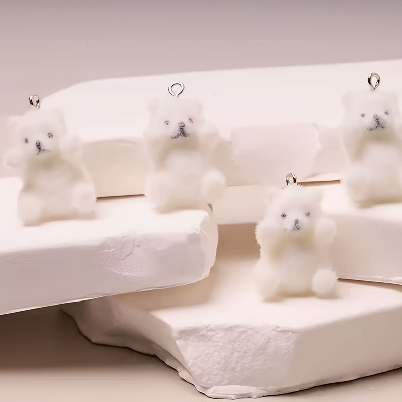 6 Stück Eisbär-Harzanhänger, W – Resin Art Products Bewertung und Preis