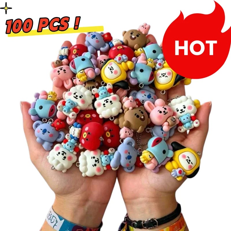 7 Stück BT21 Harz-Cartoon-Anhä – Resin Art Store Bewertung und Preis