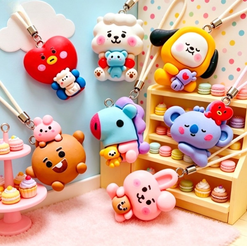 7 Stück BT21 Harz-Cartoon-Anhä – Resin Art Store Bewertung und Preis